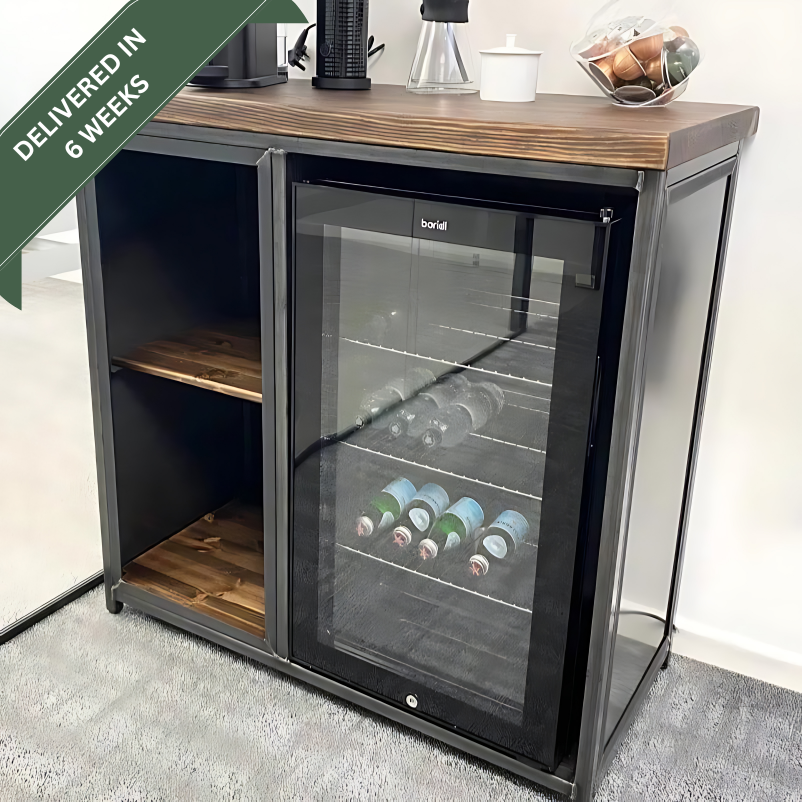 Modern Industrial Coffee Station Cabinet