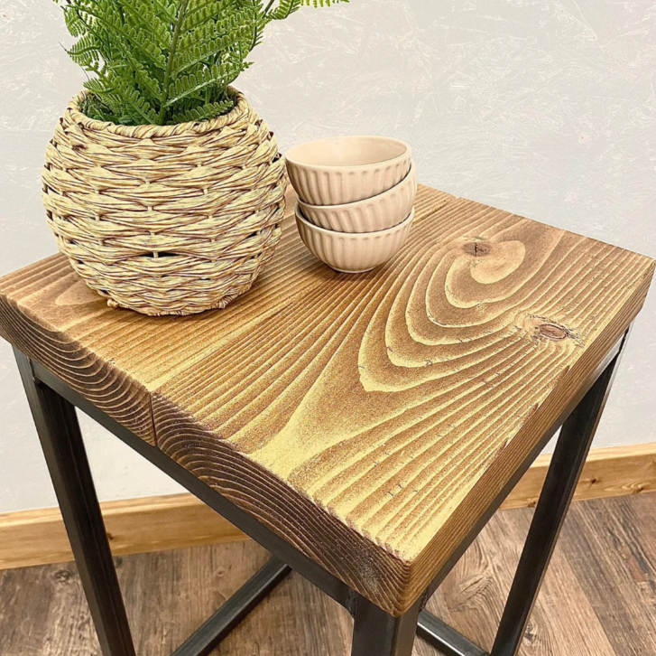 industrial side table