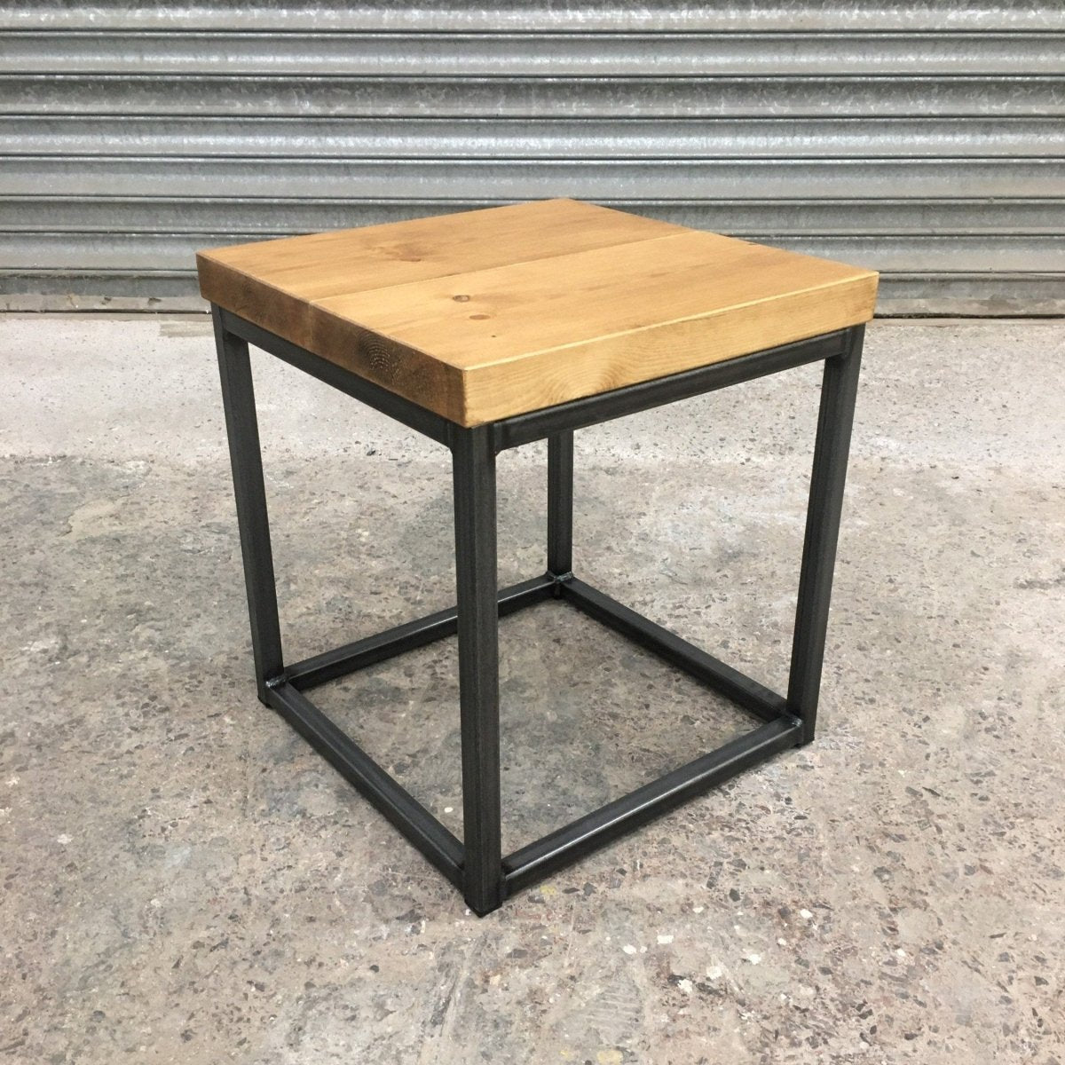 Small Industrial Coffee Table - Wood and Metal  RSD Furniture