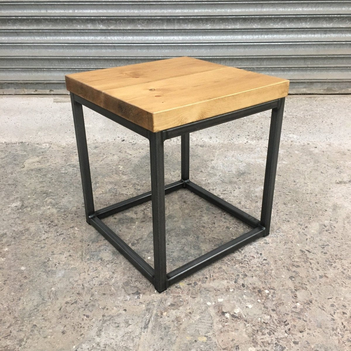 Small Industrial Coffee Table - Wood and Metal  RSD Furniture