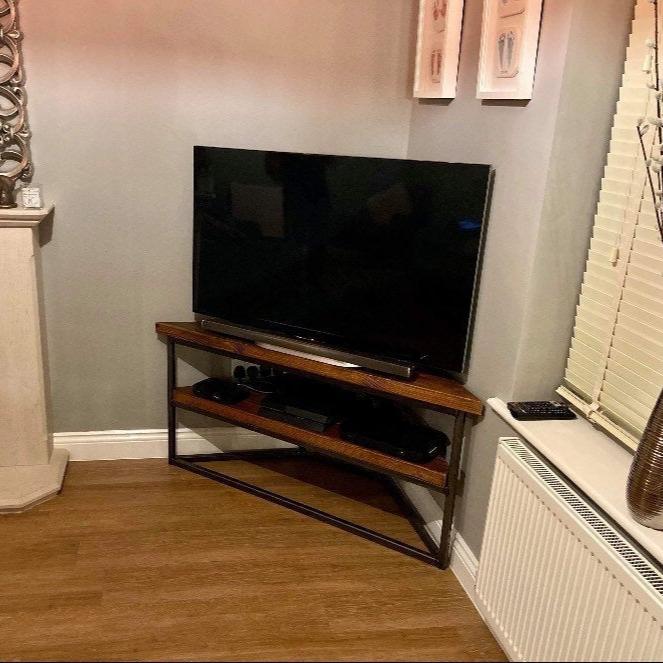 Industrial Corner TV Unit  RSD Furniture