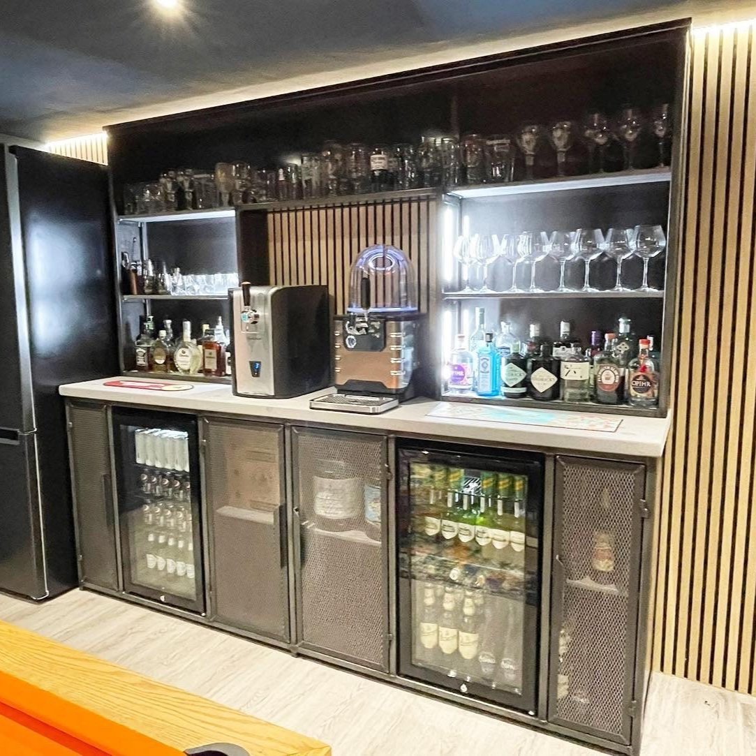 Premium Industrial Home Bar Cabinet RSD Furniture