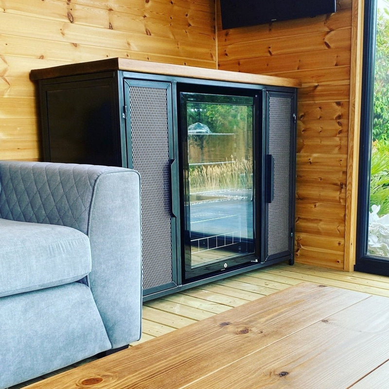 Bar Cabinet with Fridge – Industrial Home Bar Sideboard RSD Furniture