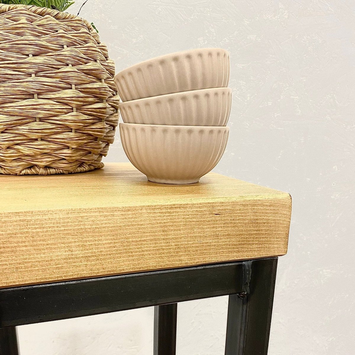 Slim Side Table with Metal Frame  RSD Furniture