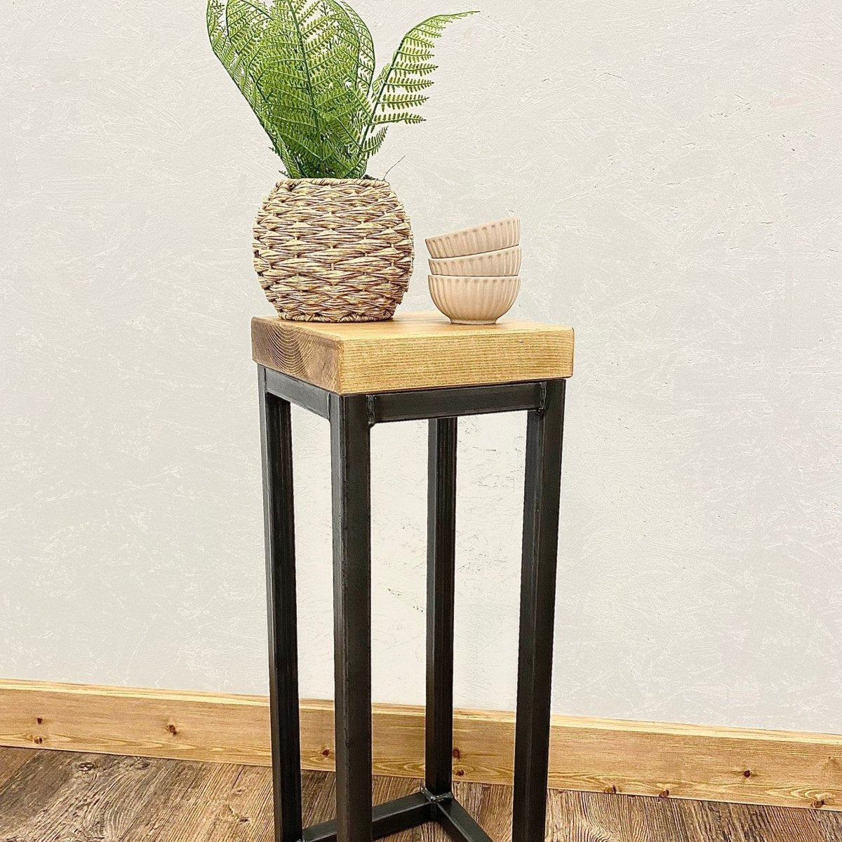 Slim Side Table with Metal Frame  RSD Furniture