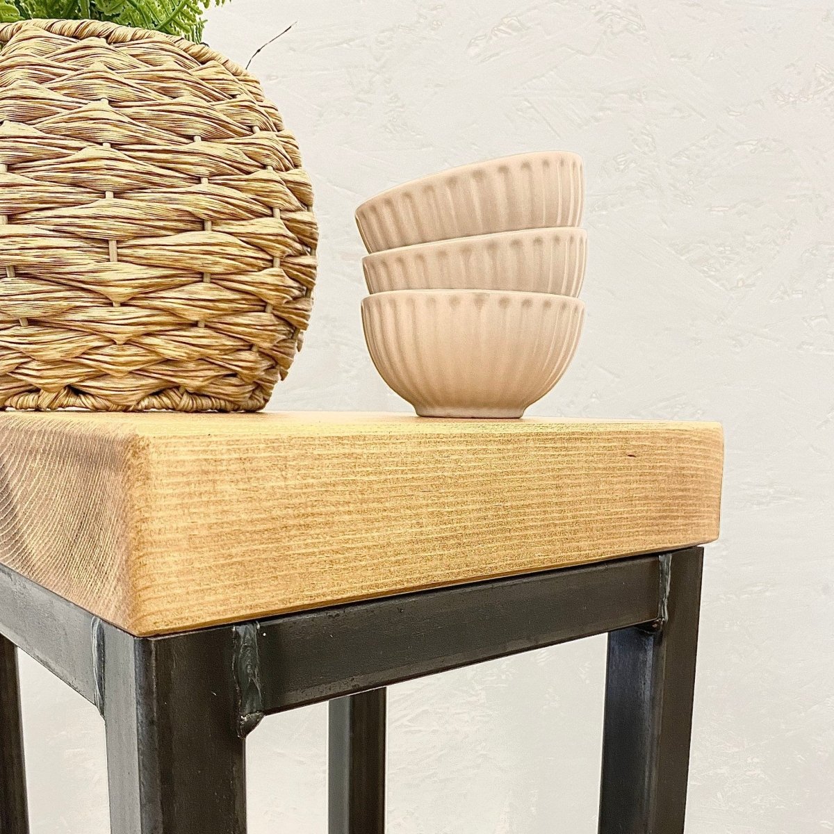 Slim Side Table with Metal Frame  RSD Furniture