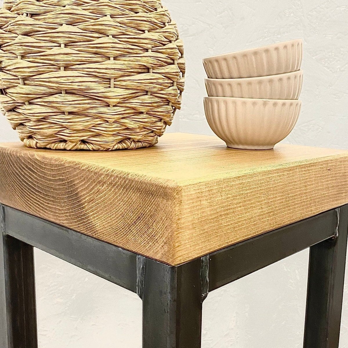 Slim Side Table with Metal Frame  RSD Furniture