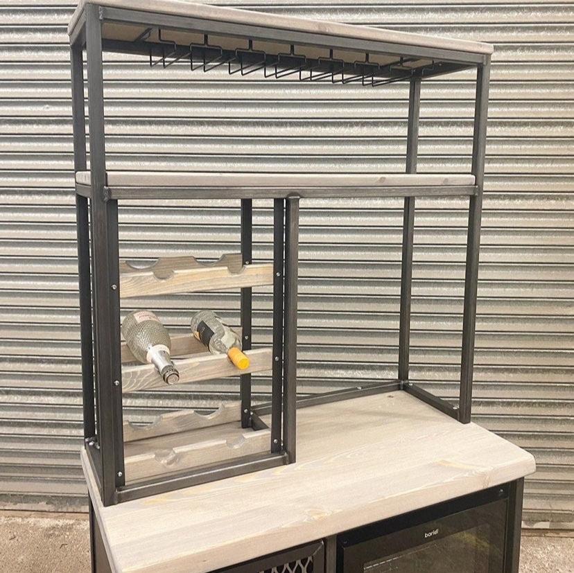 Modern Metal Wine Cabinet  RSD Furniture