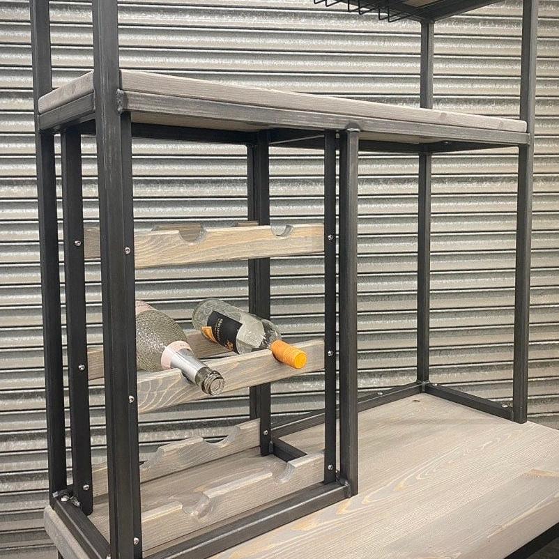Modern Metal Wine Cabinet  RSD Furniture
