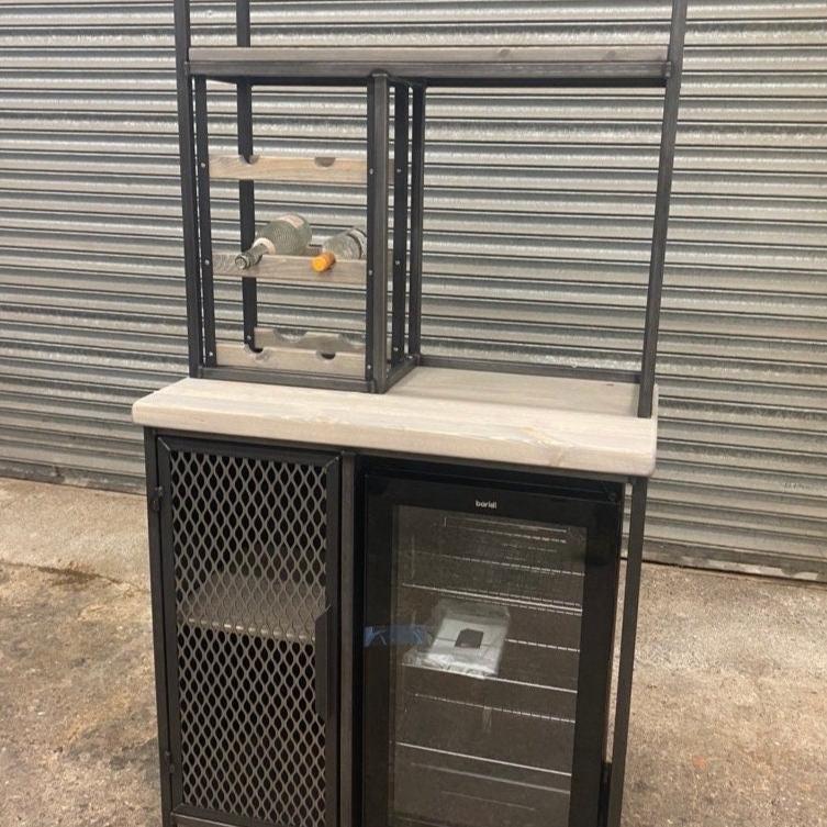 Modern Metal Wine Cabinet  RSD Furniture