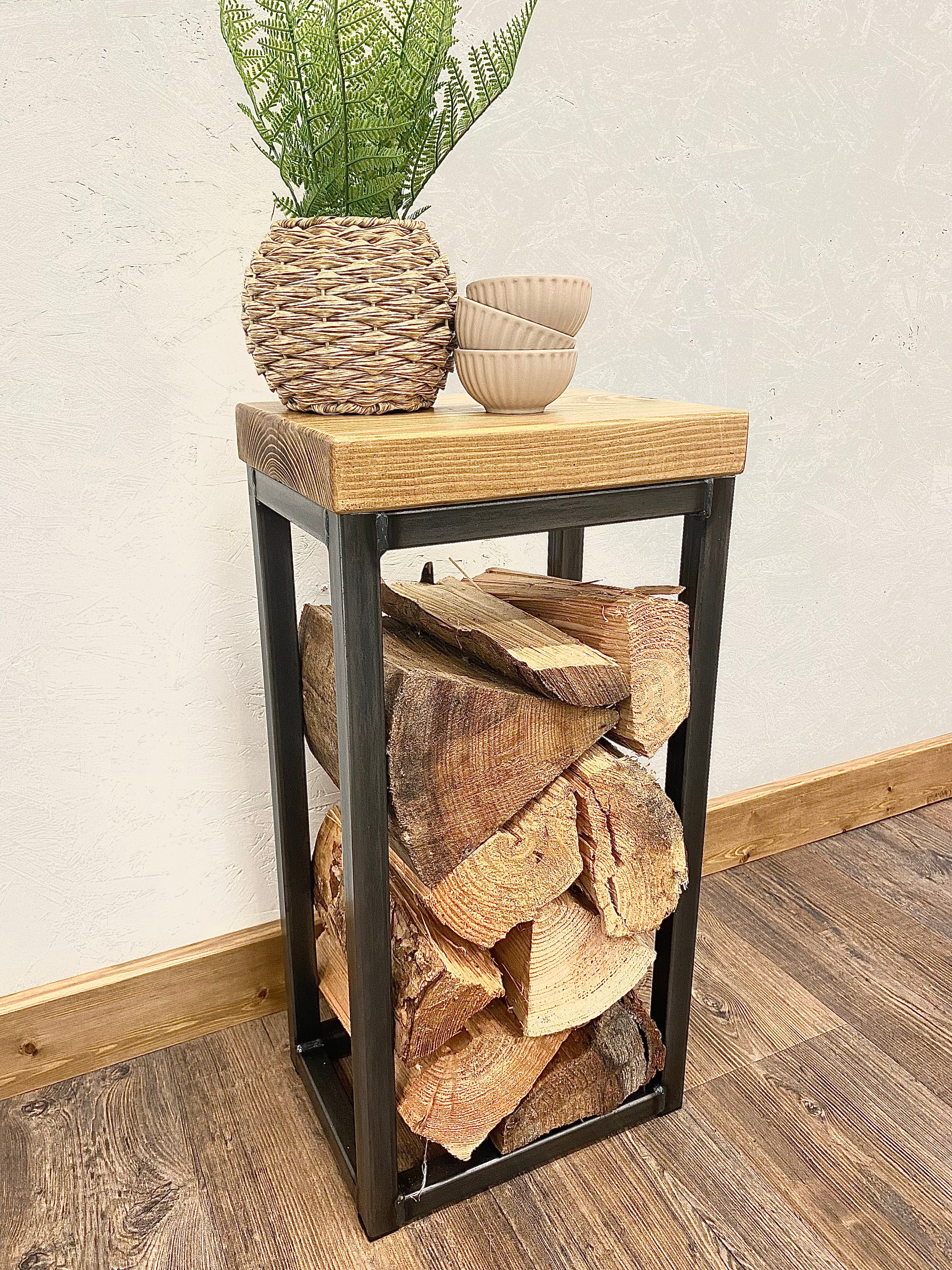Indoor Log Storage Smallest side table RSD Furniture   
