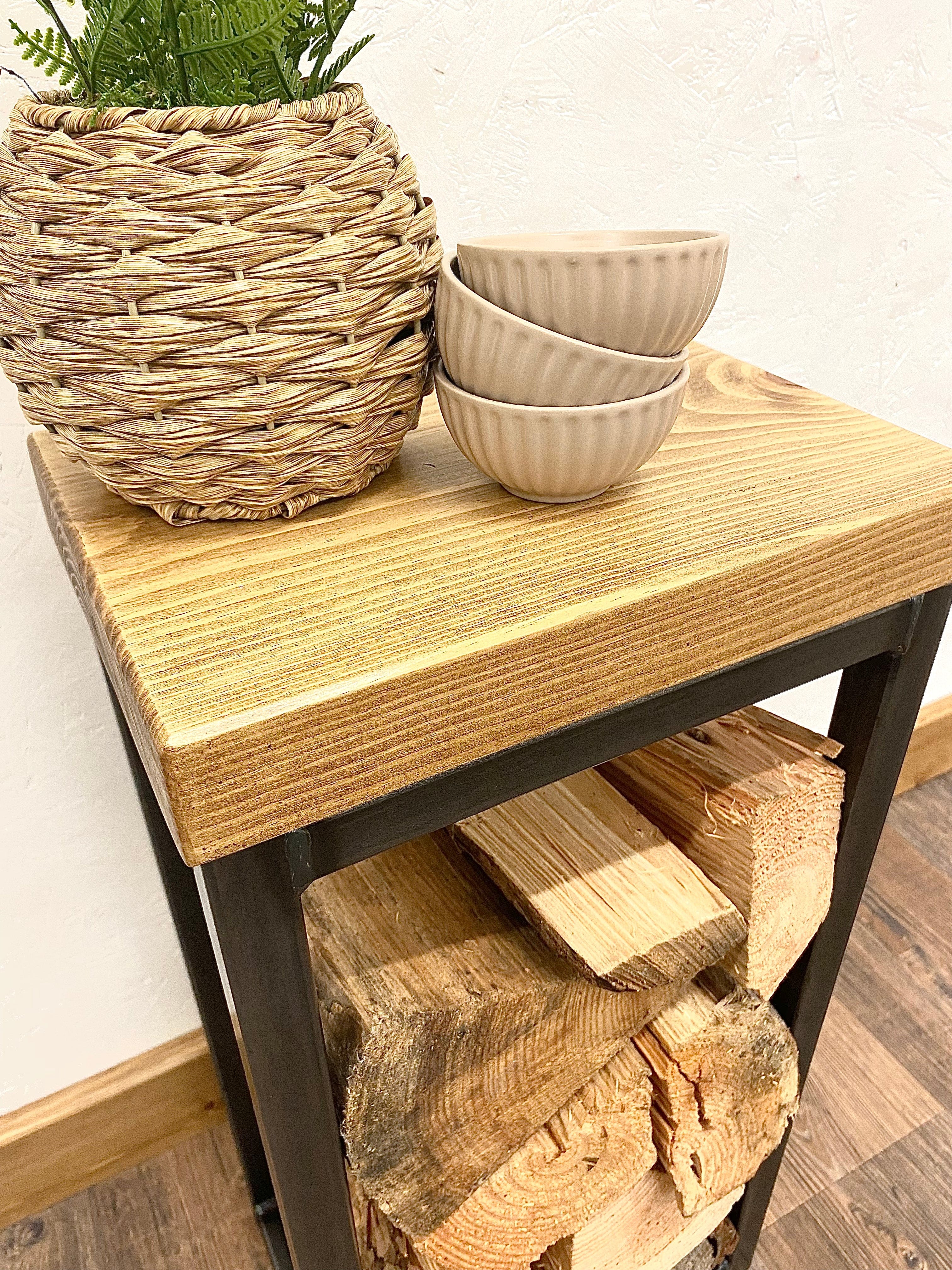 Indoor Log Storage Smallest side table RSD Furniture   