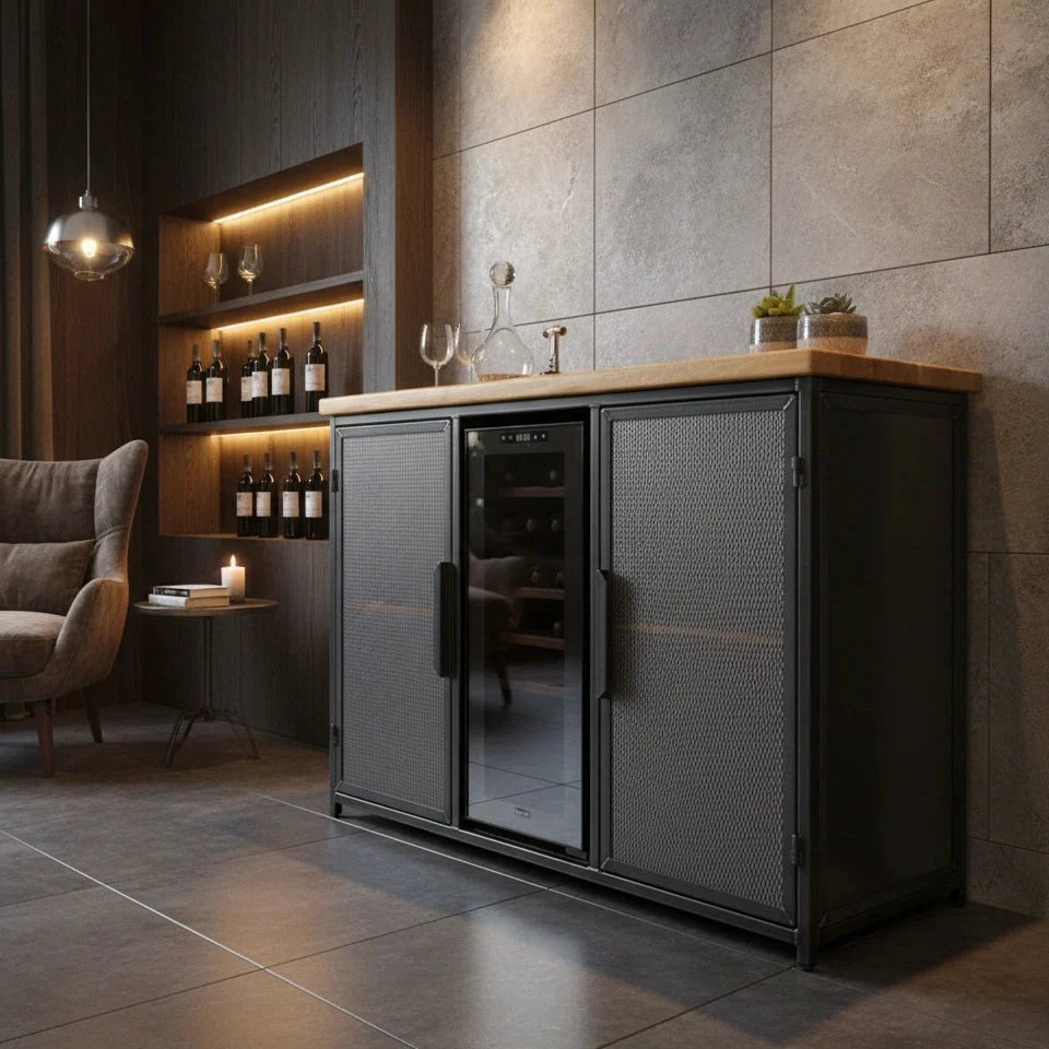 wine cabinet with fridge