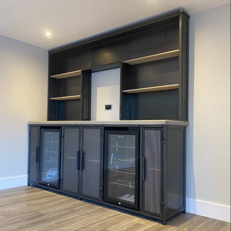 Premium Industrial Home Bar Cabinet RSD Furniture