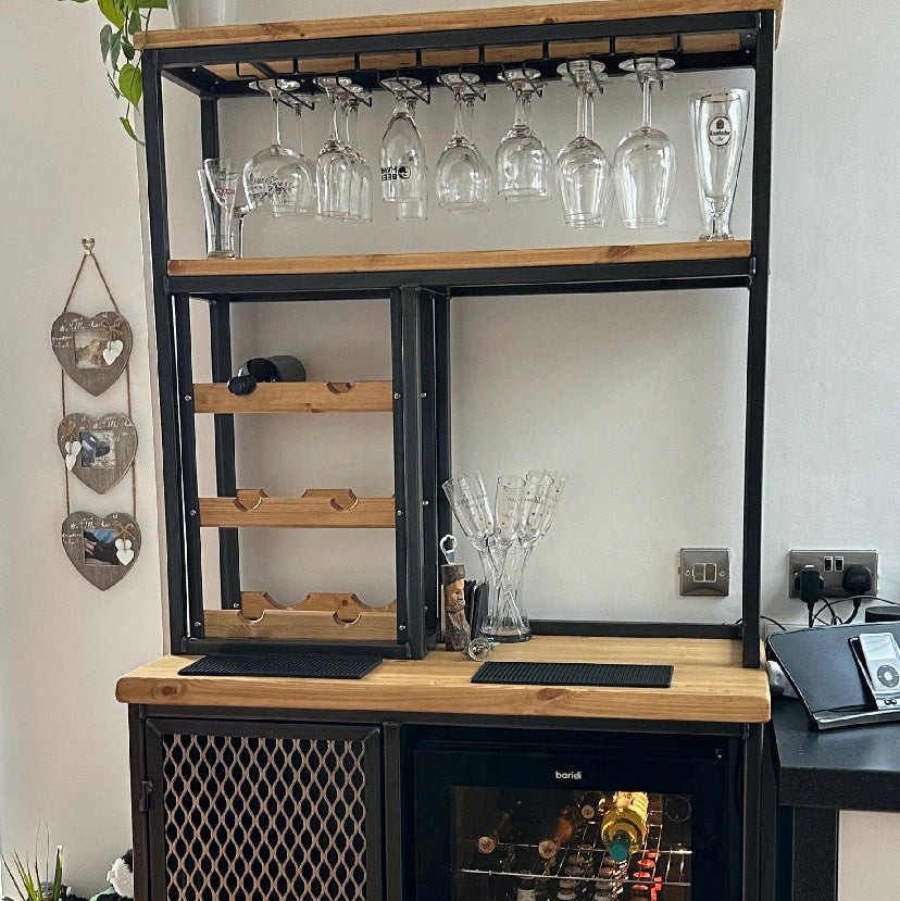 Modern Metal Wine Cabinet RSD Furniture