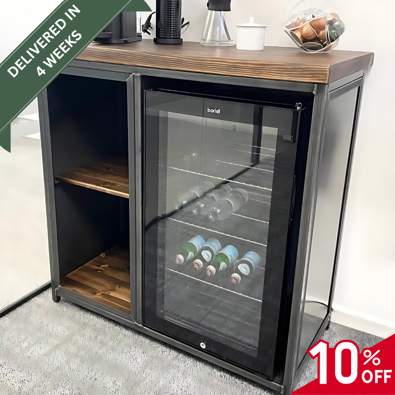 Modern Industrial Coffee Station Cabinet  RSD Furniture   