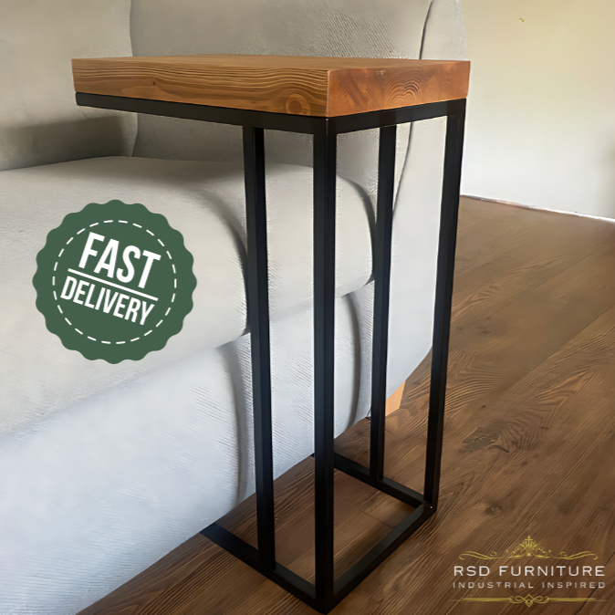 Sofa Side Table - C Shaped  RSD Furniture   