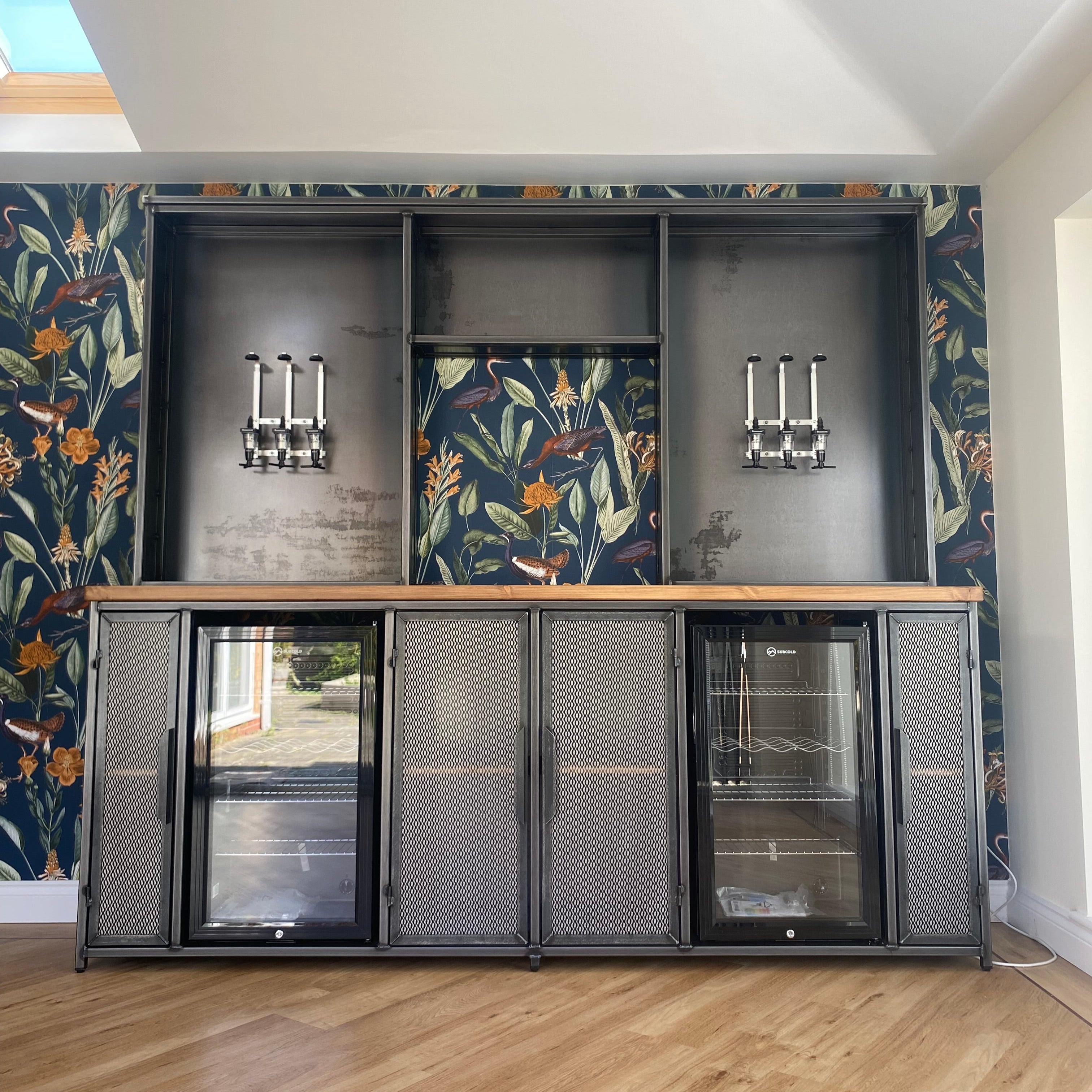 Industrial Home Bar Unit with Optics RSD Furniture