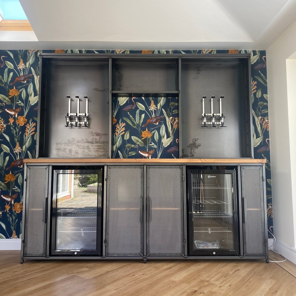 Home Bar Unit - Industrial Mancave Drinks Cabinet RSD Furniture