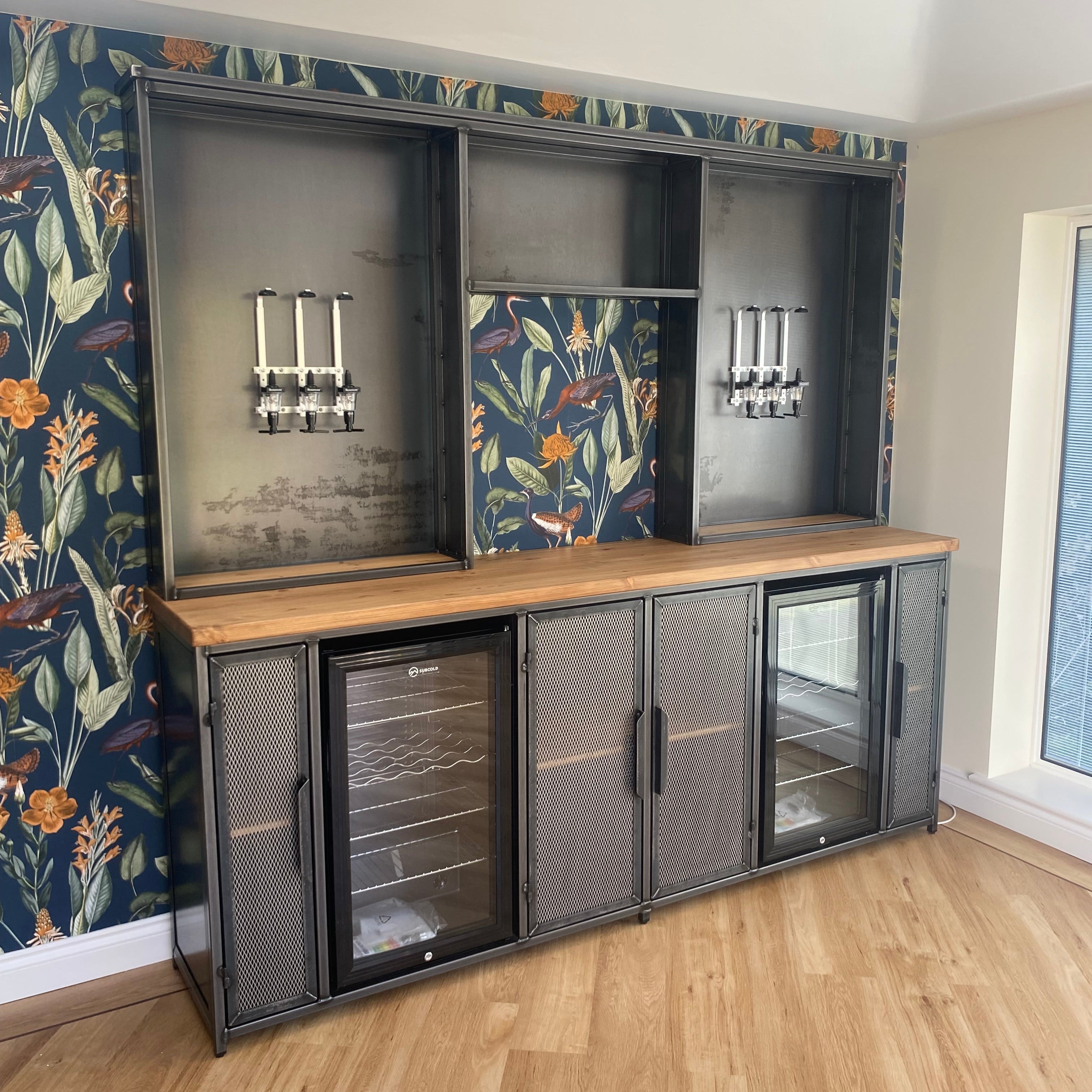 Industrial Home Bar Unit with Optics RSD Furniture