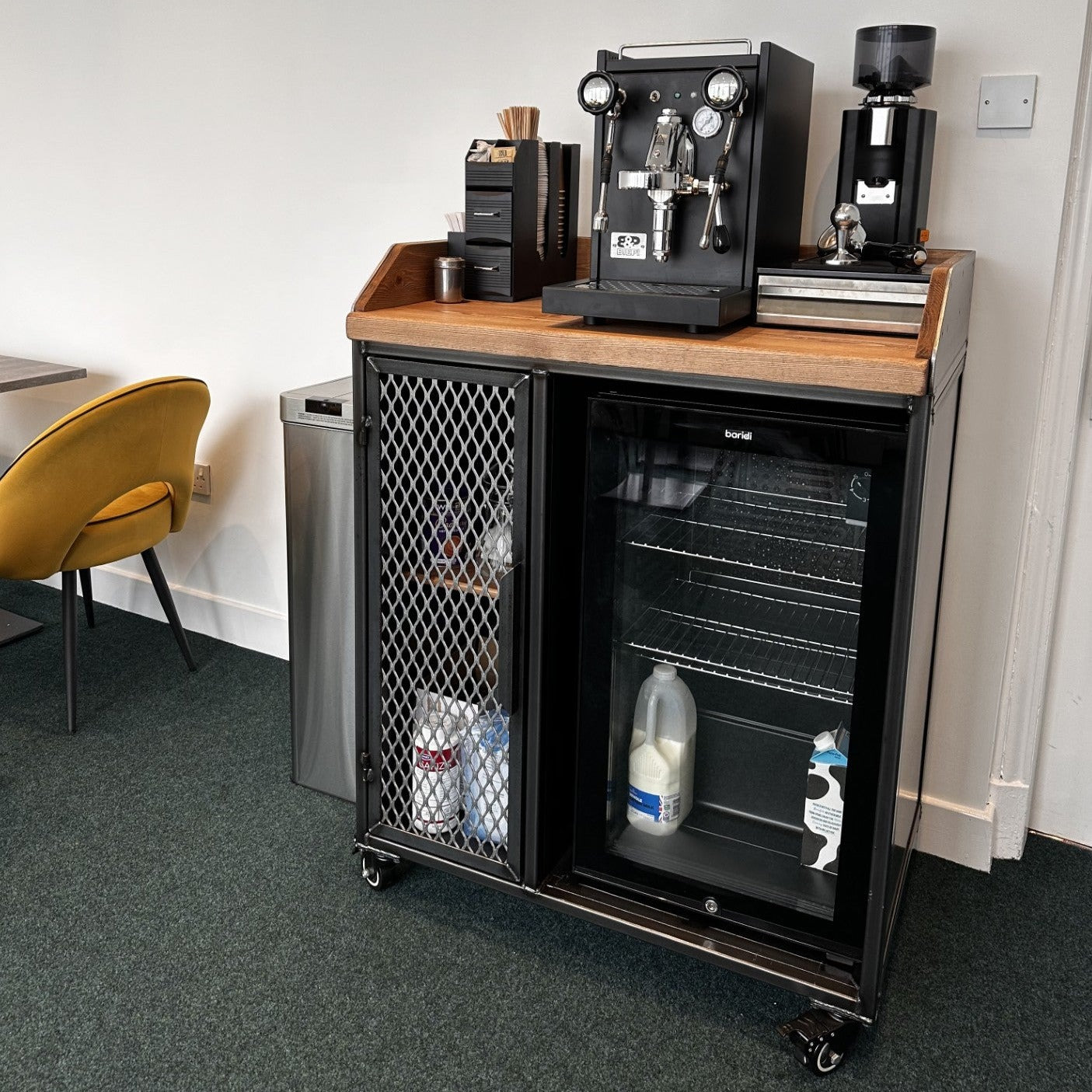 Office Coffee Station on rolling Casters  RSD Furniture   