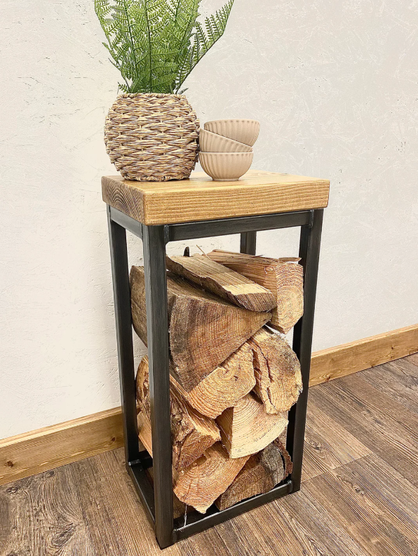 Indoor Log Storage Smallest side table RSD Furniture   