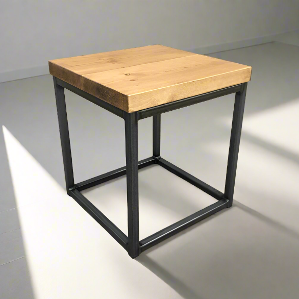 Small Industrial Coffee Table - Wood and Metal  FREE DELIVERY   