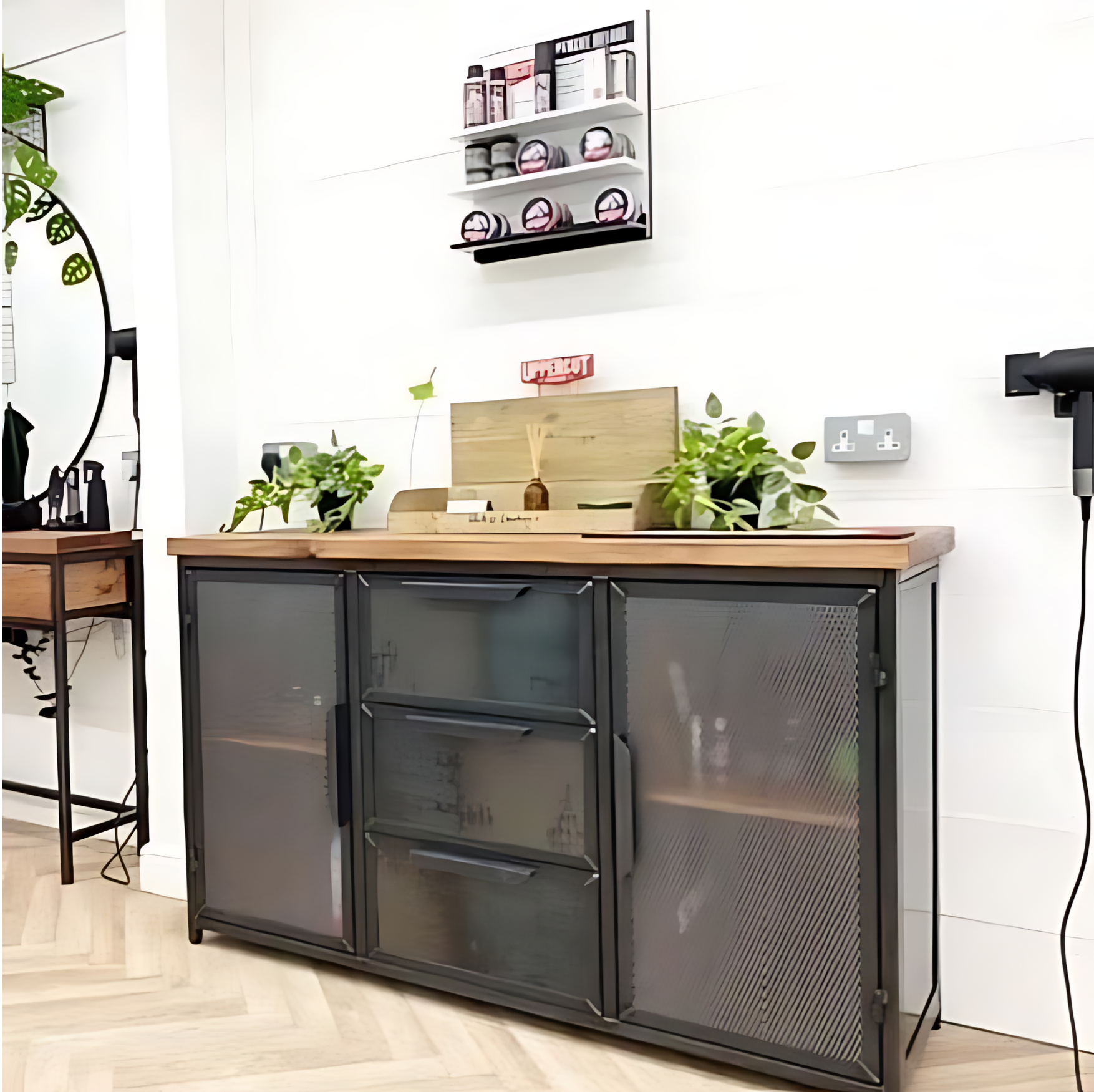 Industrial sideboard cabinet with drawers - Office furniture  RSD Furniture   