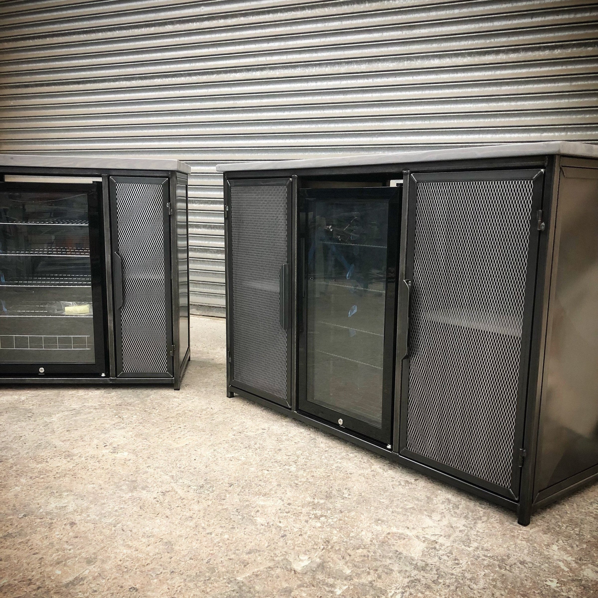 Industrial Sideboard with Drinks Fridge  RSD Furniture    