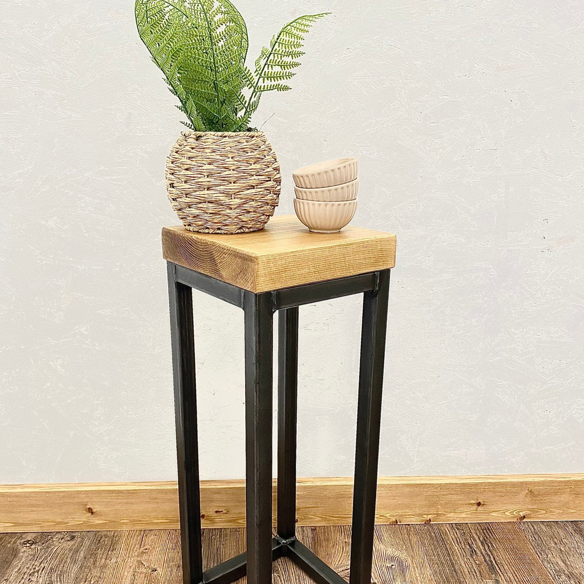 Slim Side Table with Metal Frame  RSD Furniture    