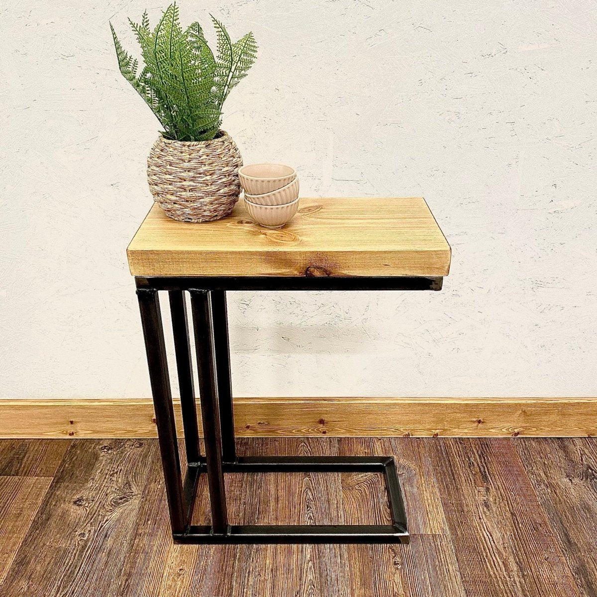 C Shaped Sofa Table – Metal Side Table RSD Furniture