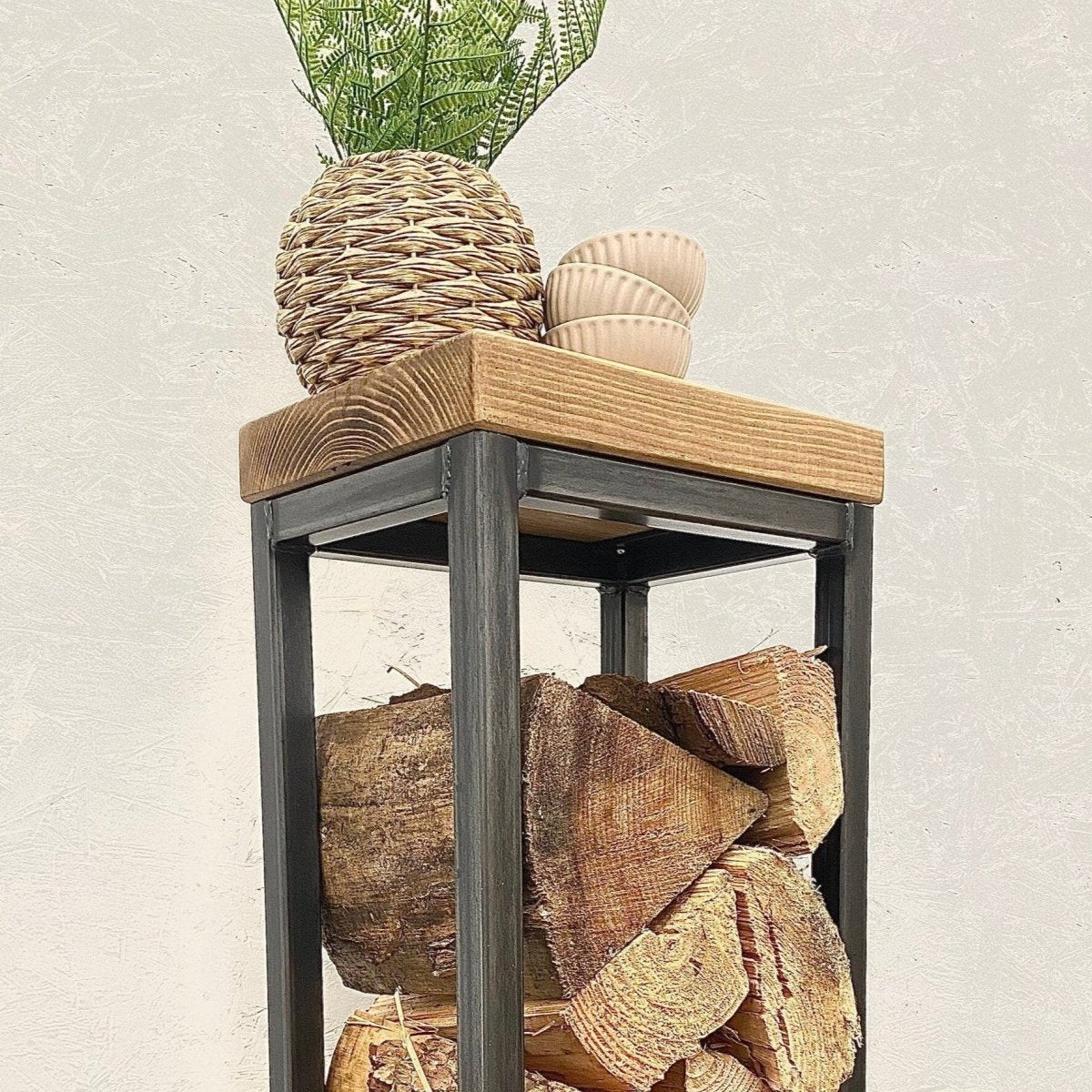 Indoor Log Storage Table RSD Furniture