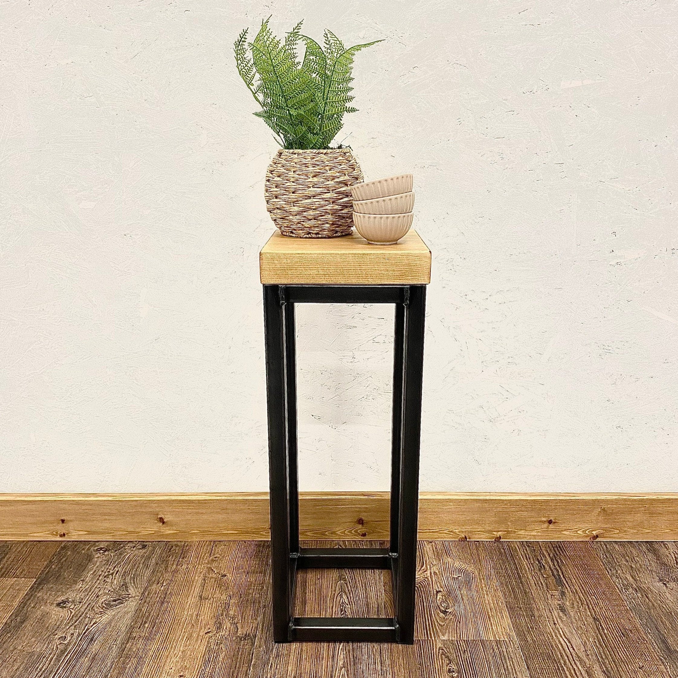 Slim Side Table with Metal Frame  RSD Furniture    