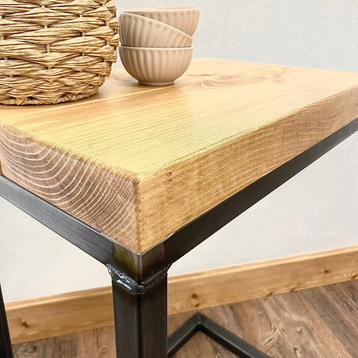 Modern C Shaped Sofa End Table RSD Furniture