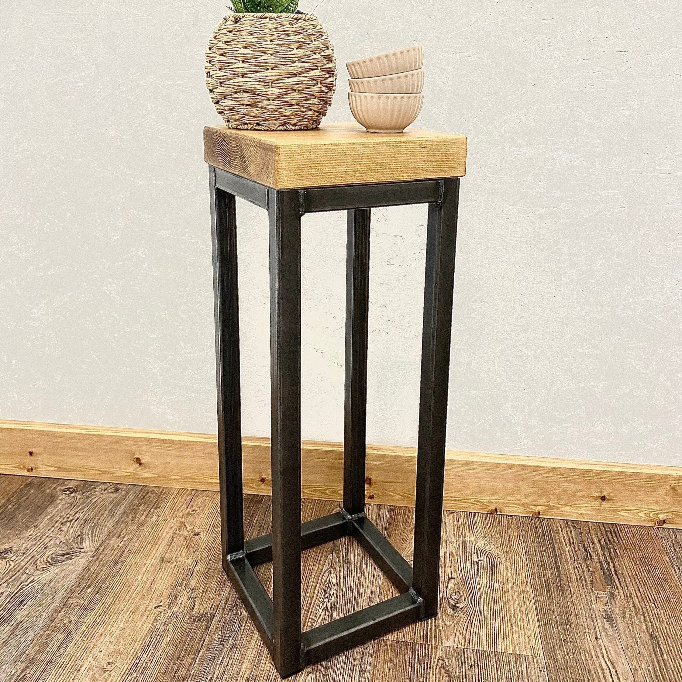 Slim Side Table with Metal Frame  RSD Furniture    