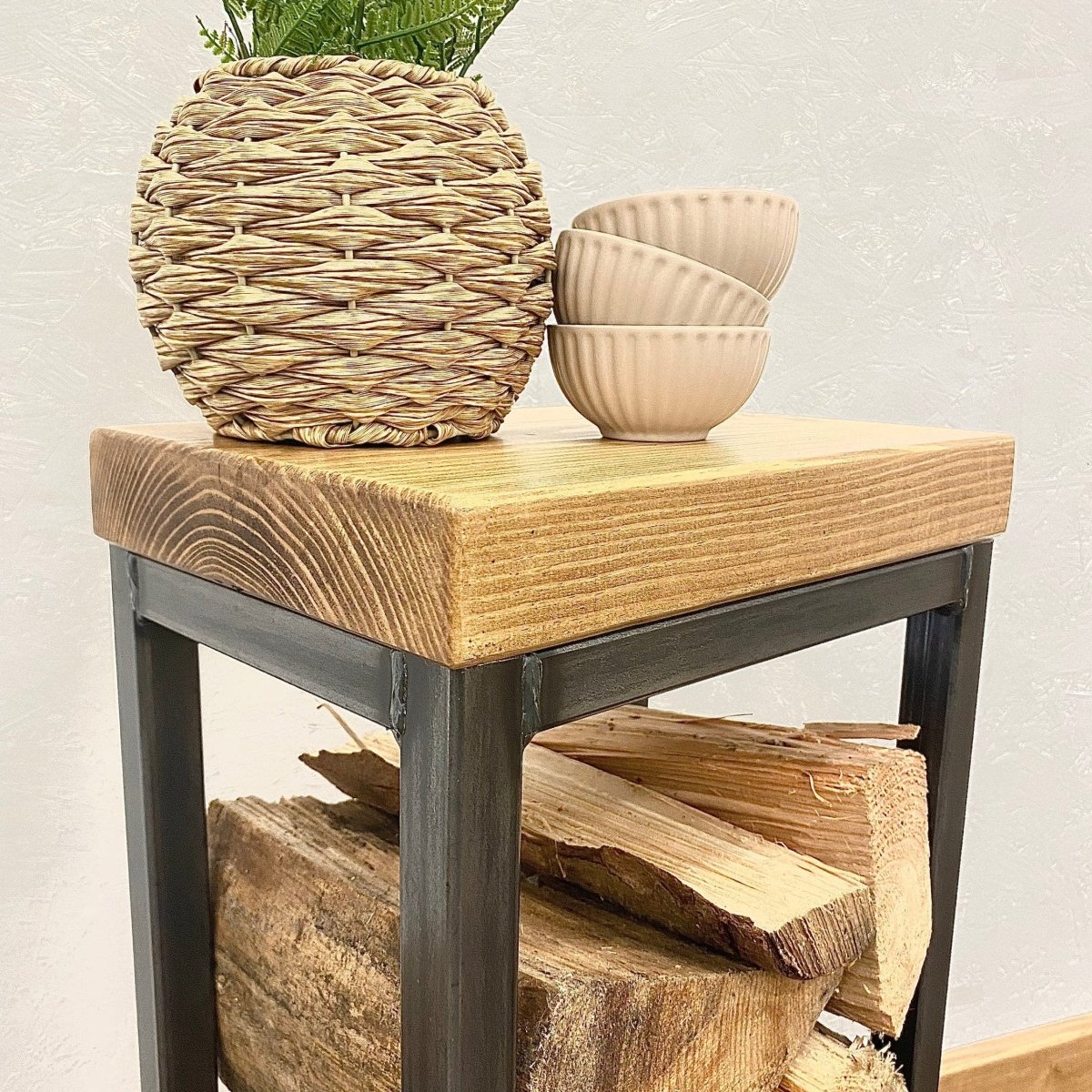 Indoor Log Storage Table RSD Furniture