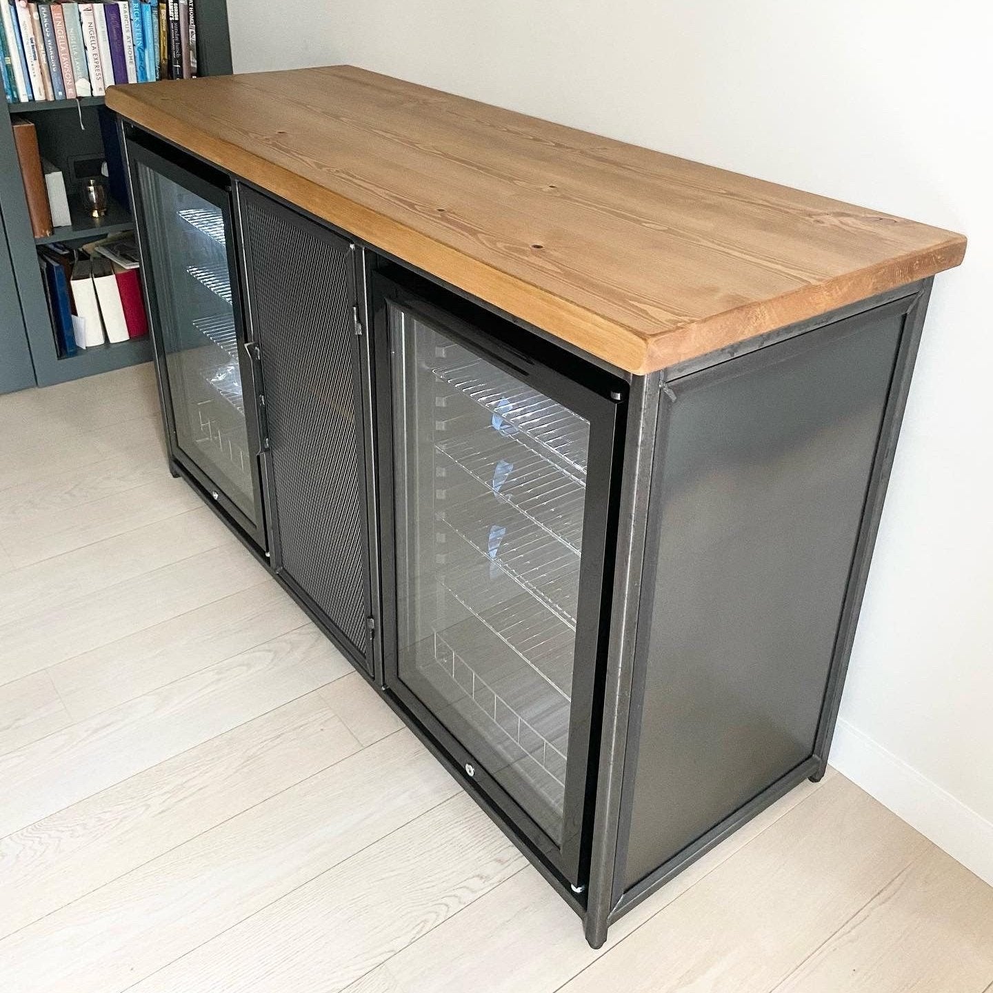 Industrial sideboard with Drinks cooler fridge | home bar | drinks cabinet  RSD Furniture    