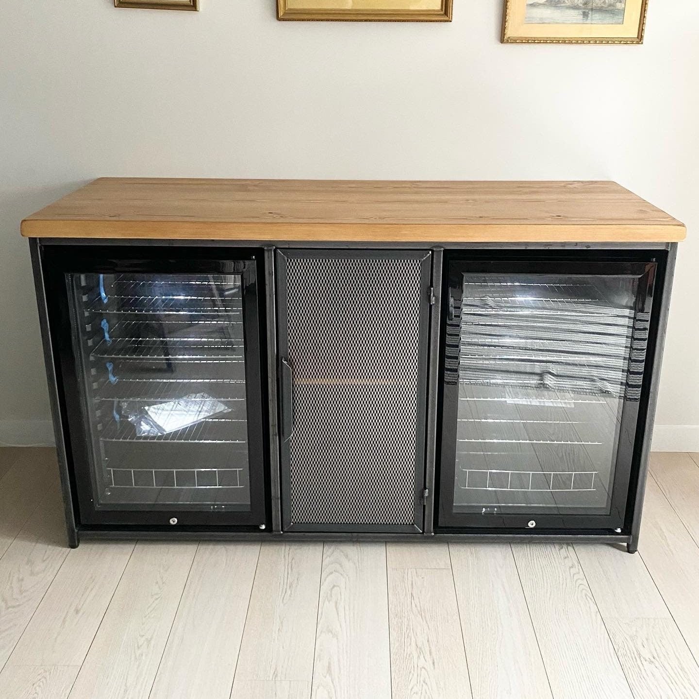 Industrial sideboard with Drinks cooler fridge | home bar | drinks cabinet  RSD Furniture    