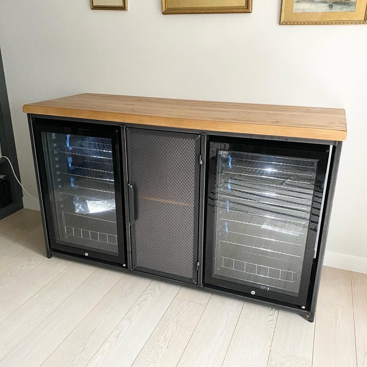 Industrial sideboard with Drinks cooler fridge | home bar | drinks cabinet  RSD Furniture    