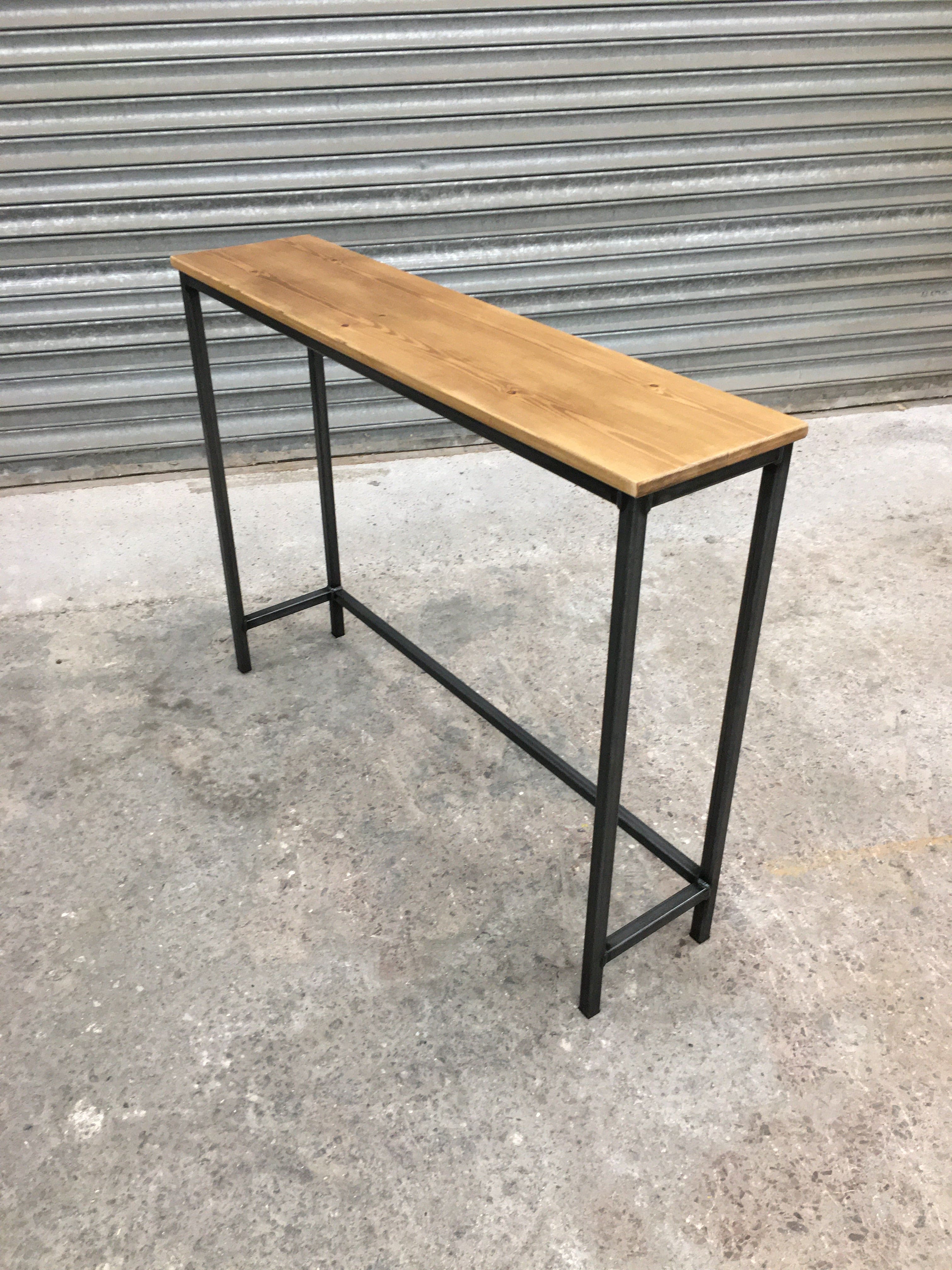 Rustic & Industrial Narrow Console table Hallway table Narrow Console table FREE DELIVERY   