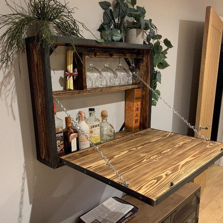 Wall mounted drinks bar Wall mounted gin bar FREE DELIVERY   